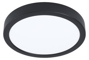 EGLO connect Smart LED svietidlo Fueva 6-Z, čierne, Ø21cm, Čierna, Obývacia izba / jedáleň, Plast, Moderný, Závesné svietidlo