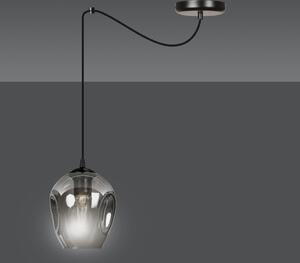 Emibig LEVEL 1 | dizajnová káblová závesná lampa Farba: Čierna / grafit