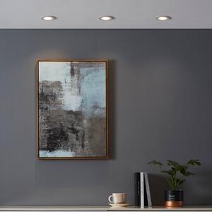 EGLO connect inteligentné LED svietidlo Carosso-Z, Ø 9 cm, biele, Biela / opálová, Obývacia izba / jedáleň, Hliník, Moderný, Zapustené stropné svietidlo