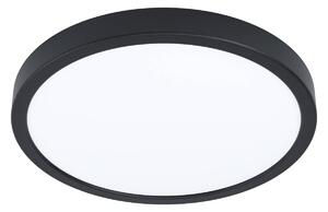 EGLO connect Smart LED svietidlo Fueva 6-Z, čierne, Ø27cm, Čierna, Obývacia izba / jedáleň, Plast, Moderný, Závesné svietidlo