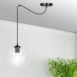 Emibig LEVEL 1 | dizajnová káblová závesná lampa Farba: Čierna / medová