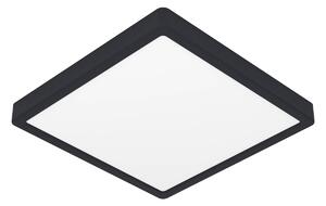 EGLO connect Smart LED svietidlo Fueva 6-Z, čierne, 29 cm, Čierna, Obývacia izba / jedáleň, Plast, Moderný, Stropné svetlo