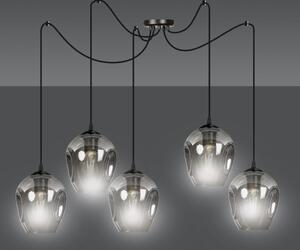 Emibig LEVEL 5 | dizajnová káblová závesná lampa Farba: Čierna / grafit