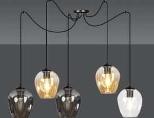 Emibig LEVEL 5 | dizajnová káblová závesná lampa Farba: Čierna / mix