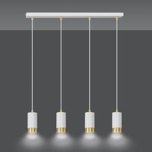Emibig FUMIKO 4 | dizajnová závesná lampa Farba: Biela / zlatá