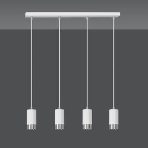 Emibig FUMIKO 4 | dizajnová závesná lampa Farba: Biela / chróm