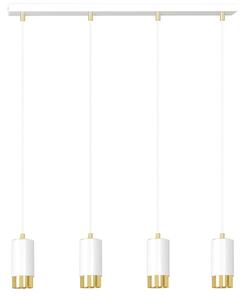 Emibig FUMIKO 4 | dizajnová závesná lampa Farba: Biela / zlatá