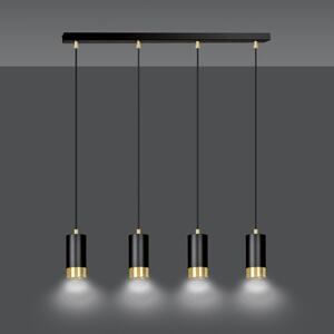Emibig FUMIKO 4 | dizajnová závesná lampa Farba: Čierna / chróm
