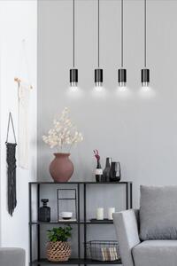 Emibig FUMIKO 4 | dizajnová závesná lampa Farba: Čierna / chróm