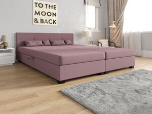 Americká posteľ s úložným priestorom 160x200 ROSIE 15 - ružová