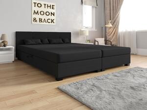 Americká posteľ s úložným priestorom 180x200 ROSIE 15 - tmavo šedá