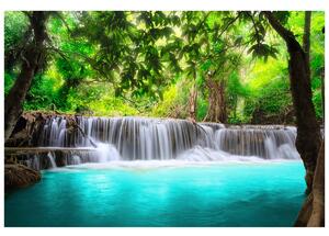 Gario Fototapeta Nádherný vodopád v Thajsku Veľkosť: 268 x 240 cm, Materiál: Latexová