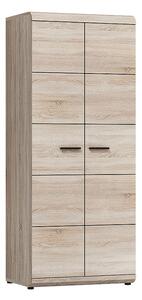 Skriňa so šatníkovou tyčou 80 cm LUVERNE - dub sonoma