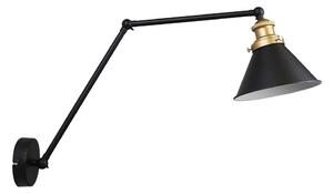 Nástenná lampička FUNDO 1xE27/40W/230V čierna/zlatá