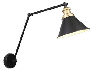 Nástenná lampička FUNDO 1xE27/40W/230V čierna/zlatá