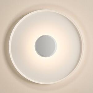 Vibia Top LED nástenné svetlo Ø 60 cm biele, Biela / opálová, Obývacia izba / jedáleň, kov, Moderný, Nástenné svietidlo