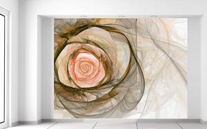 Gario Fototapeta Nádherná ruža fraktál Veľkosť: 400 x 268 cm, Materiál: Latexová
