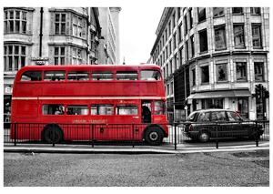Fototapeta Červený londýnsky autobus Materiál: Samolepiaca, Rozmery: 200 x 135 cm