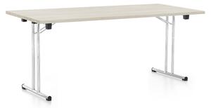 Skladací stôl 180 x 80 cm, biely jaseň
