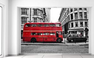 Fototapeta Červený londýnsky autobus Materiál: Samolepiaca, Veľkosť: 200 x 135 cm