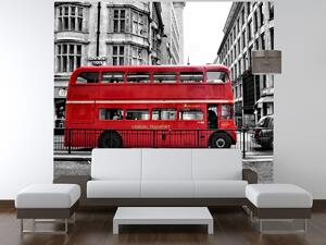 Fototapeta Červený londýnsky autobus Materiál: Samolepiaca, Rozmery: 200 x 135 cm