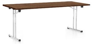 Skladací stôl 200 x 80 cm, dub silverjack