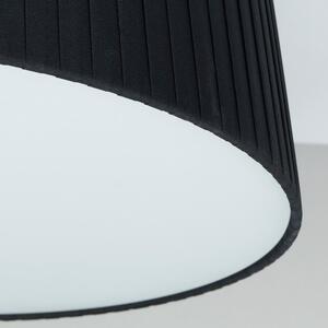 Čierne stropné svietidlo Sotto Luce KAMI, Ø 36 cm