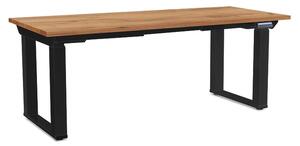 Výškovo nastaviteľný stôl OfficeTech Strong 180 x 80 cm, čierna podnož, dub kraft