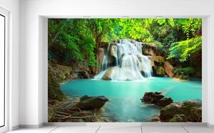 Gario Fototapeta Vodopád v Thajsku Veľkosť: 200 x 135 cm, Materiál: Latexová