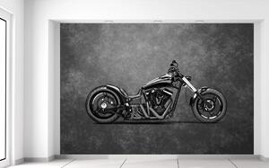 Gario Fototapeta Motorka čierny chopper Veľkosť: 200 x 135 cm, Materiál: Latexová