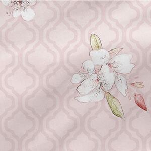 Ružová bavlnená plachta Happy Friday Basic Chinoiserie, 180 x 200 cm
