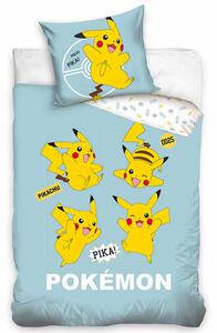 Carbotex Detské bavlnené obliečky Pokémon Pika Pika Pikachu, 140 x 200 cm, 70 x 90 cm