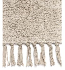 Okrúhly ručne tuftovaný bavlnený koberec so strapcami Daya