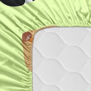 Zelená elastická bavlnená plachta Mr. Fox Wild, 60x120 cm