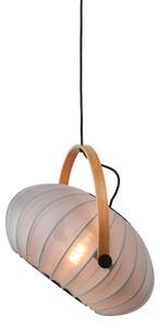 Halo Design 746354 - Závesný luster na lanku DC 1xE27/40W/230V pr. 40 cm sivý/dub
