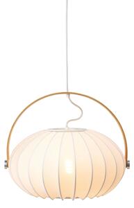 Halo Design 746347 - Závesné svietidlo s lankom DC 1xE27/40W/230V pr. 40 cm biela/dub