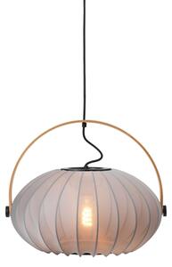 Halo Design 746354 - Závesný luster na lanku DC 1xE27/40W/230V pr. 40 cm sivý/dub