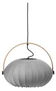 Halo Design 746354 - Závesný luster na lanku DC 1xE27/40W/230V pr. 40 cm sivý/dub