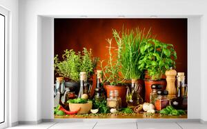 Fototapeta Zeleninové prísady Materiál: Samolepiaca, Veľkosť: 200 x 150 cm