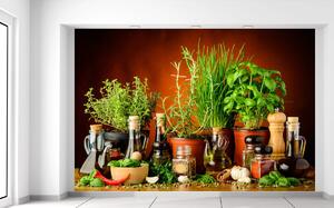 Gario Fototapeta Zeleninové prísady Veľkosť: 200 x 135 cm, Materiál: Latexová