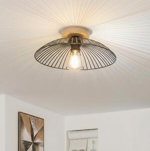 Brilagi - LED prisadený luster CERIA WIRE 1xE27/40W/230V priemer 38 cm čierna/dub