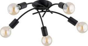 Prisadený luster TORIZO 5xE27/15W/230V čierny