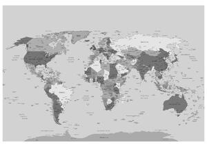 Gario Fototapeta Praktická mapa sveta Veľkosť: 200 x 135 cm, Materiál: Latexová