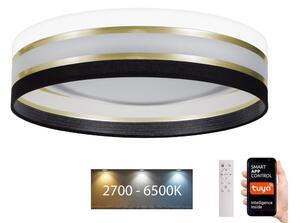 Belis LED Stmievateľné stropné svietidlo SMART CORAL 24W/230V Wi-Fi Tuya čierna/biela +DO BE0877 + záruka 3 roky zadarmo