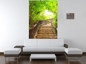 Gario Fototapeta Schody v lese v Thajsku Veľkosť: 200 x 135 cm, Materiál: Latexová