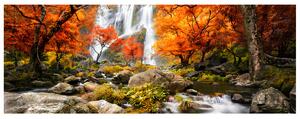 Gario Fototapeta Jesenný vodopád Veľkosť: 110 x 200 cm, Materiál: Latexová