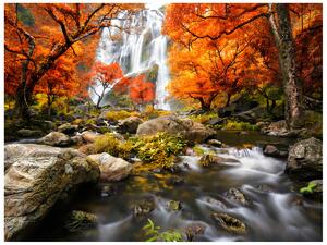 Gario Fototapeta Jesenný vodopád Veľkosť: 110 x 200 cm, Materiál: Latexová