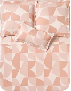 Bavlnená posteľná plachta s geometrickým vzorom Elinor