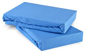 Plachta posteľná modrá jersey EMI: Detská plachta 60x120