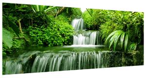 Gario Fototapeta Vodopád v dažďovom pralese Veľkosť: 150 x 200 cm, Materiál: Latexová